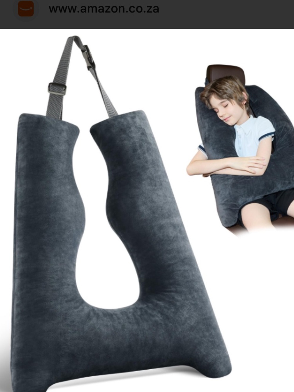Kids Car Pillow - Black